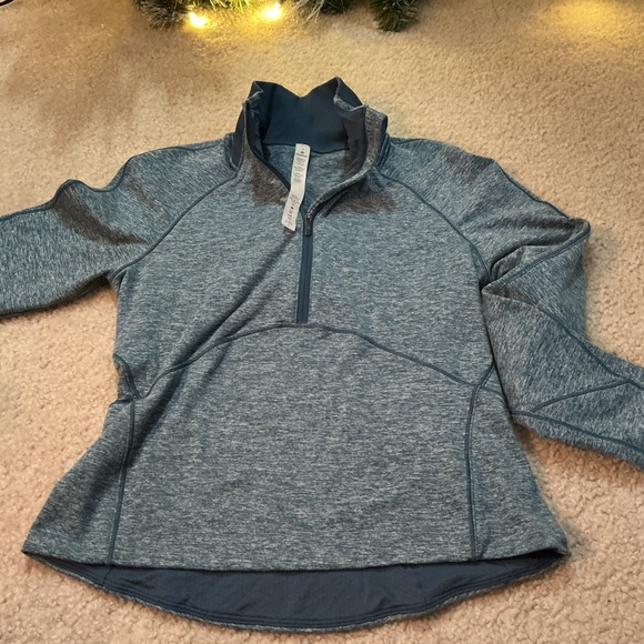 Lululemon Always Alert 1/2 Zip heathered petrol blue - Picture 5 of 8